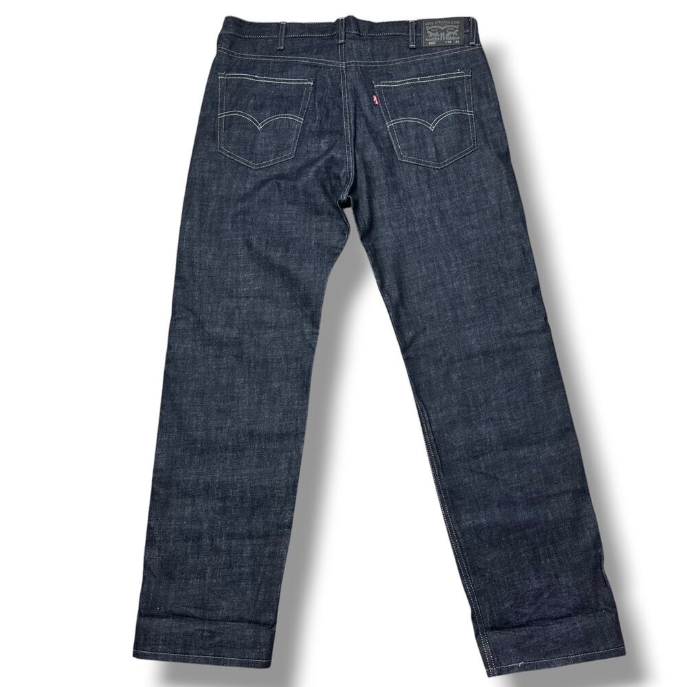 Vintage Levi's 562 Relaxed Straight Dark Wash Loose Jeans Y2K Skater Style 38x34